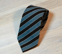 Load image into Gallery viewer, Altea-Brown-turquoise-wool-tie
