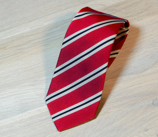 Altea-Burgundy-white-regimental-silk-tie