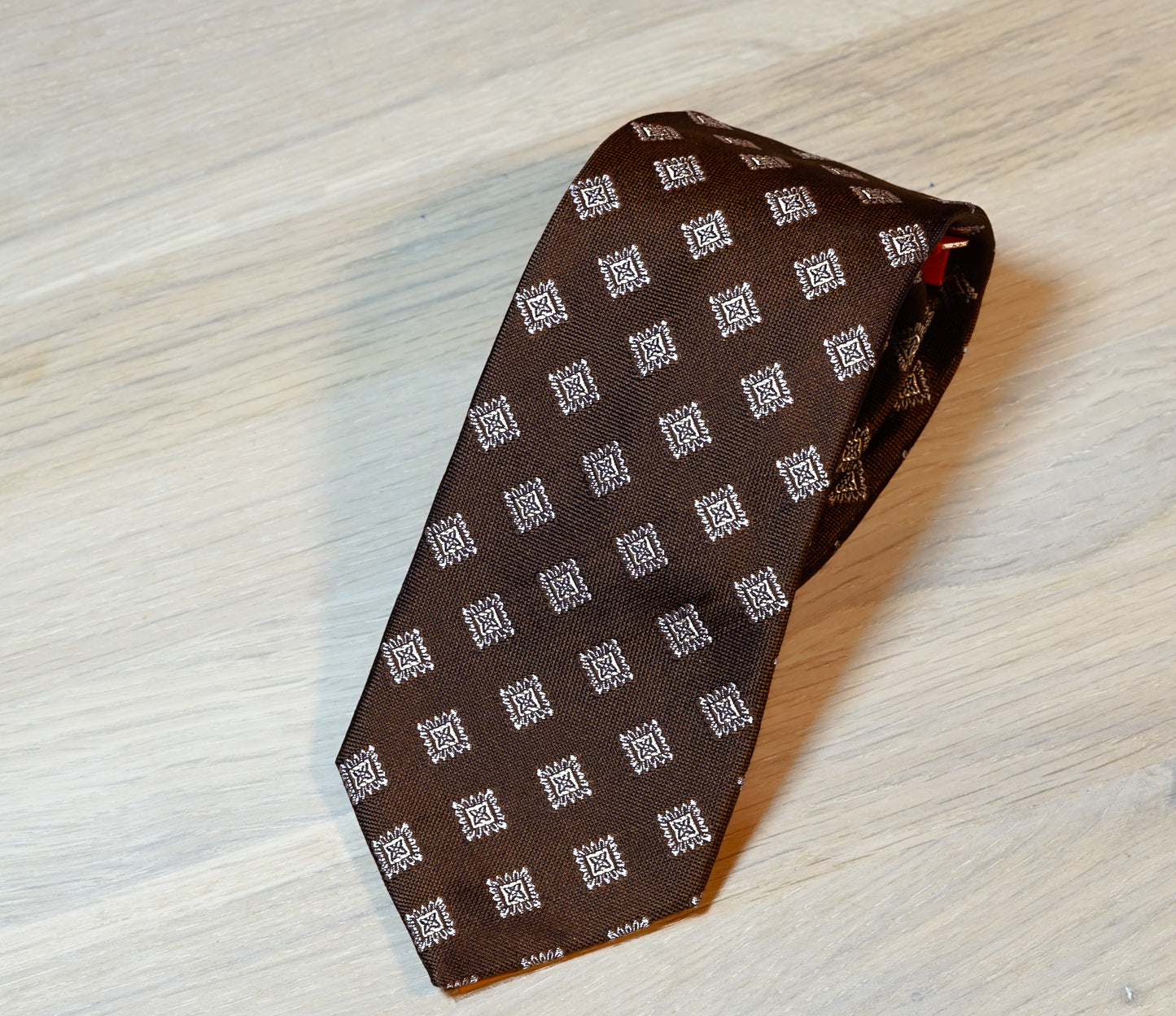 Altea-brown-blue-diamond-silk-tie