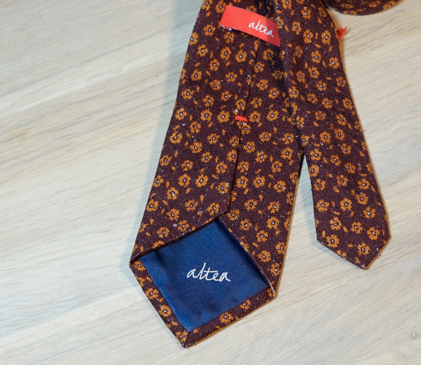 Altea-brown-purple-paisley-silk-tie-back