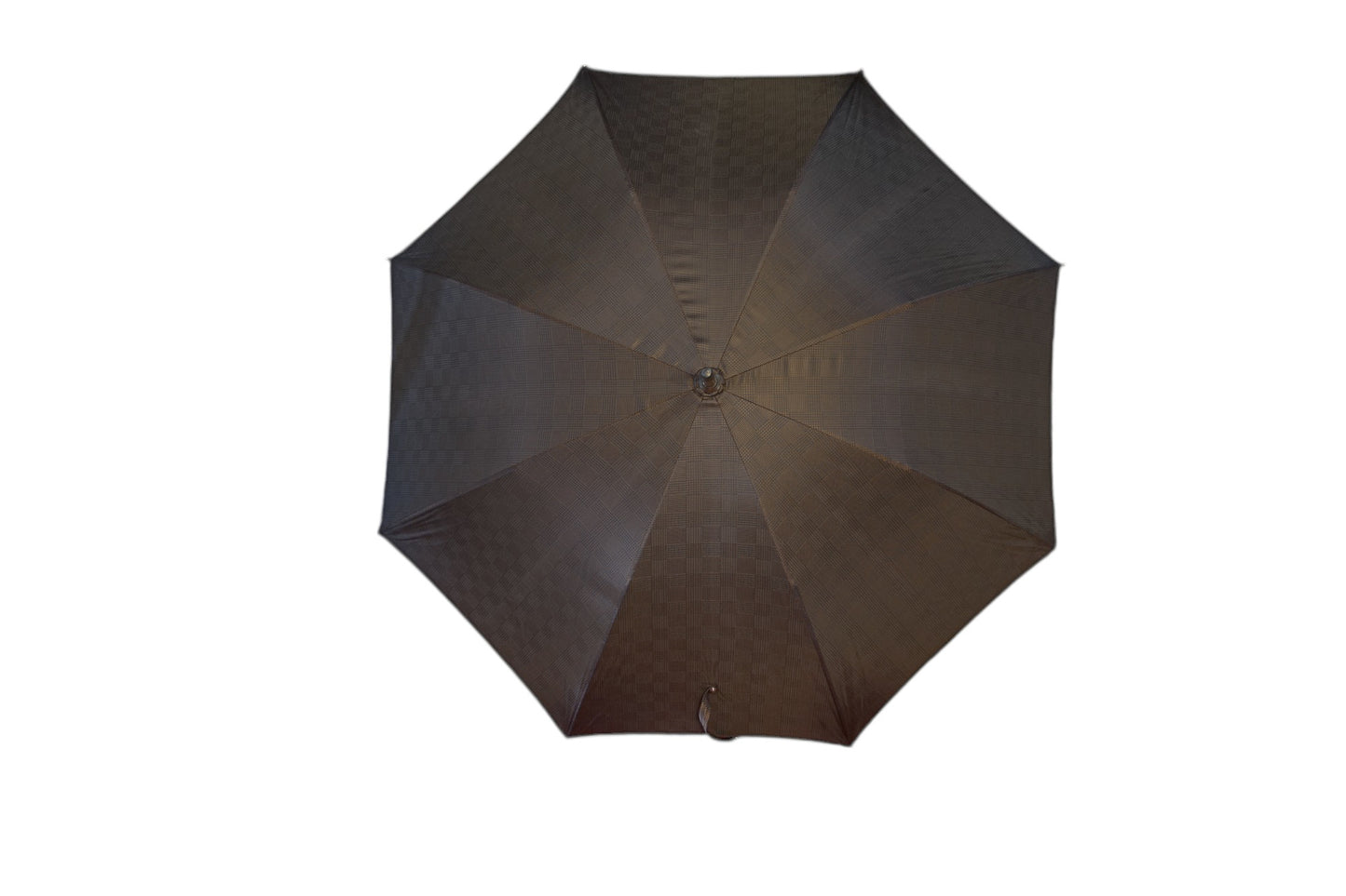 Brown Prince of Wales Pattern Hickory Wooden Stick Umbrella