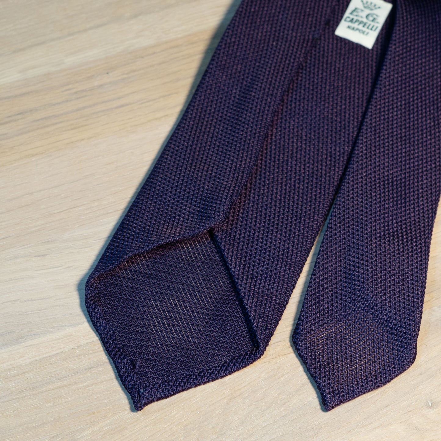 Purple Garza Fina Grenadine Silk Tie Untipped