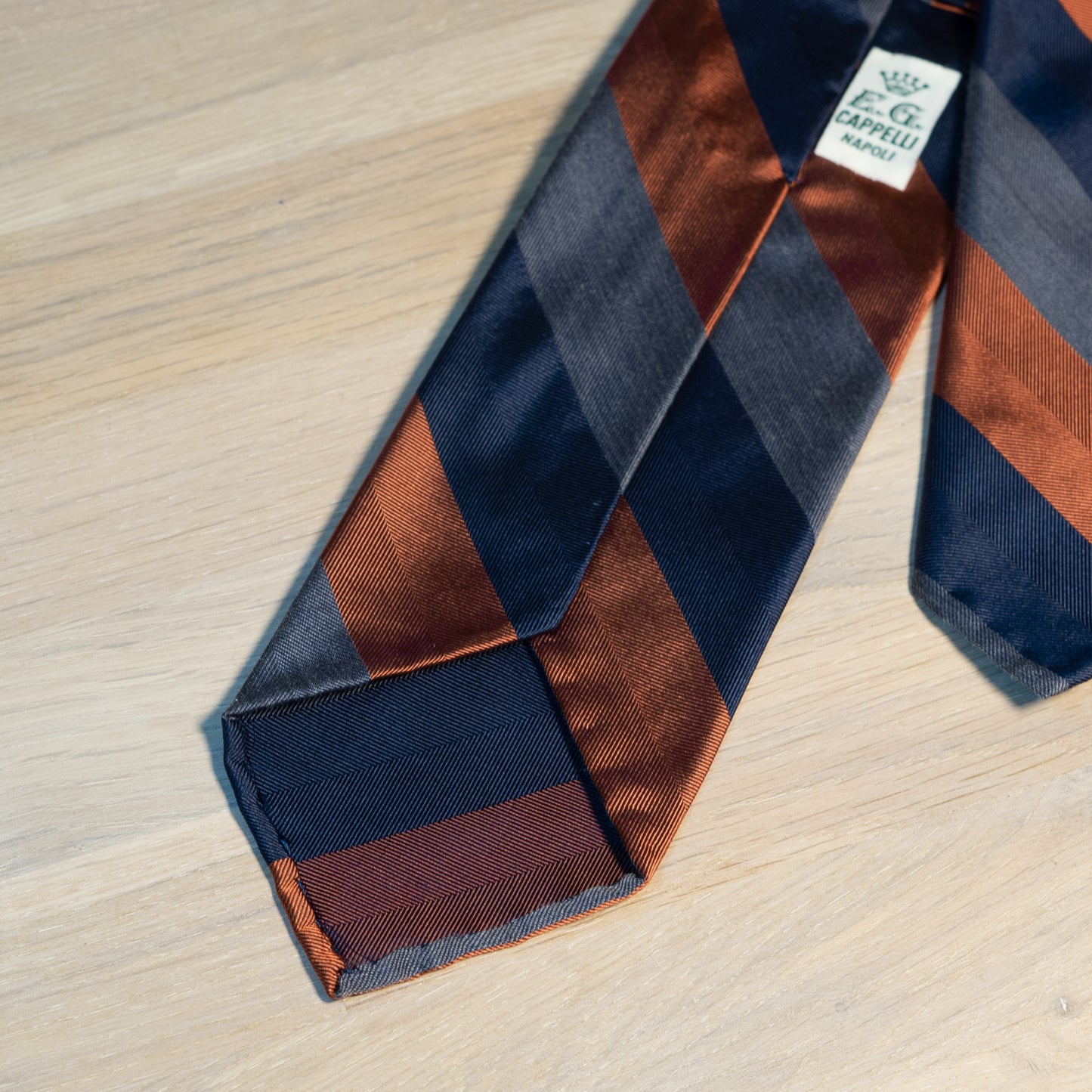 Regimental Stripe Twill Silk Tie