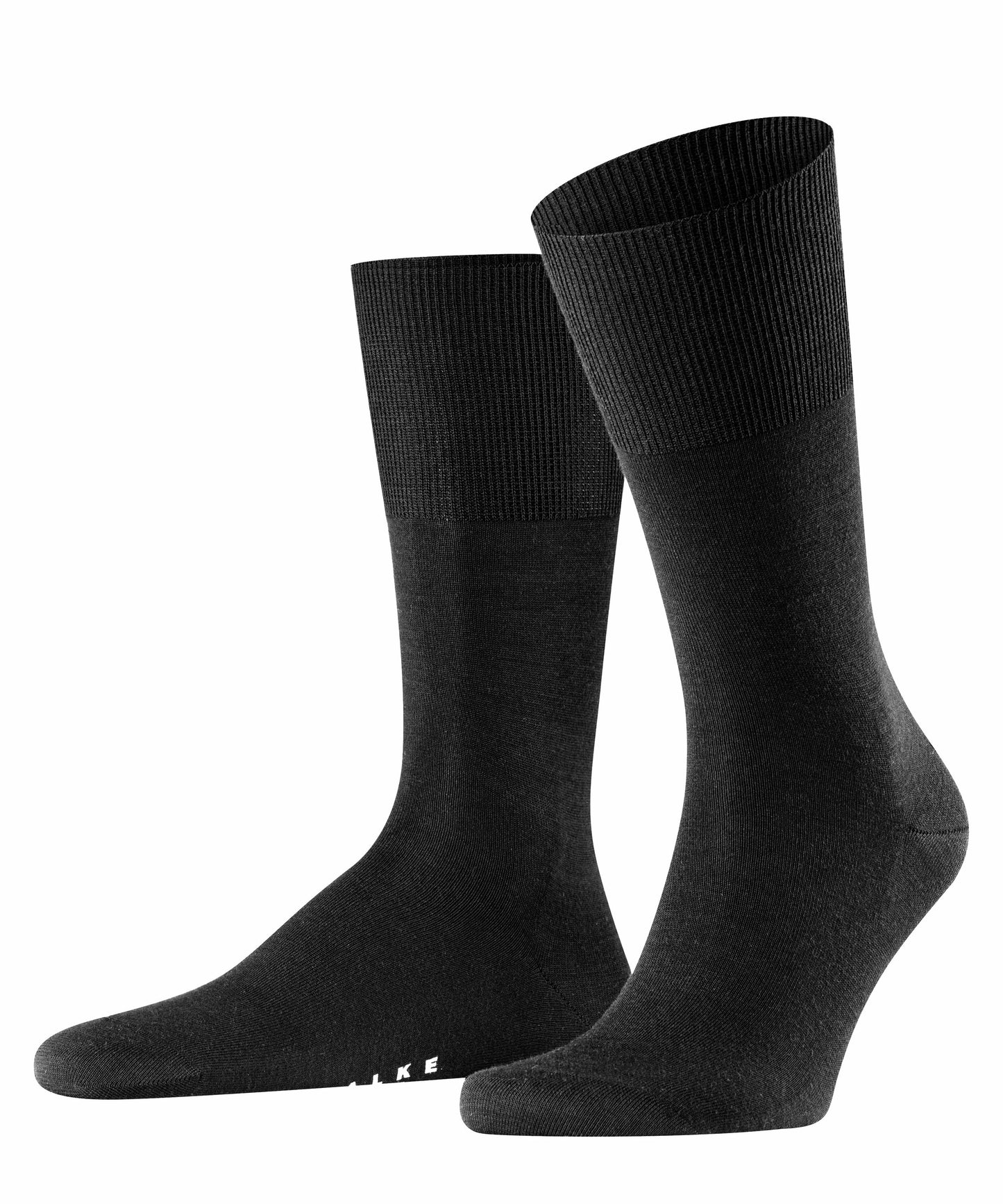 Airport Black Wool/Cotton Socks - The Bespoke Shop