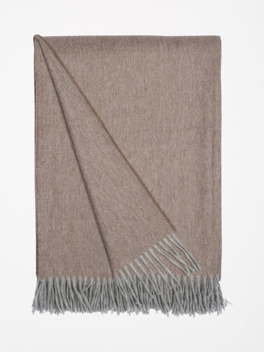 Jura Lambswool/Angora Scarf - Light Elk - The Bespoke Shop