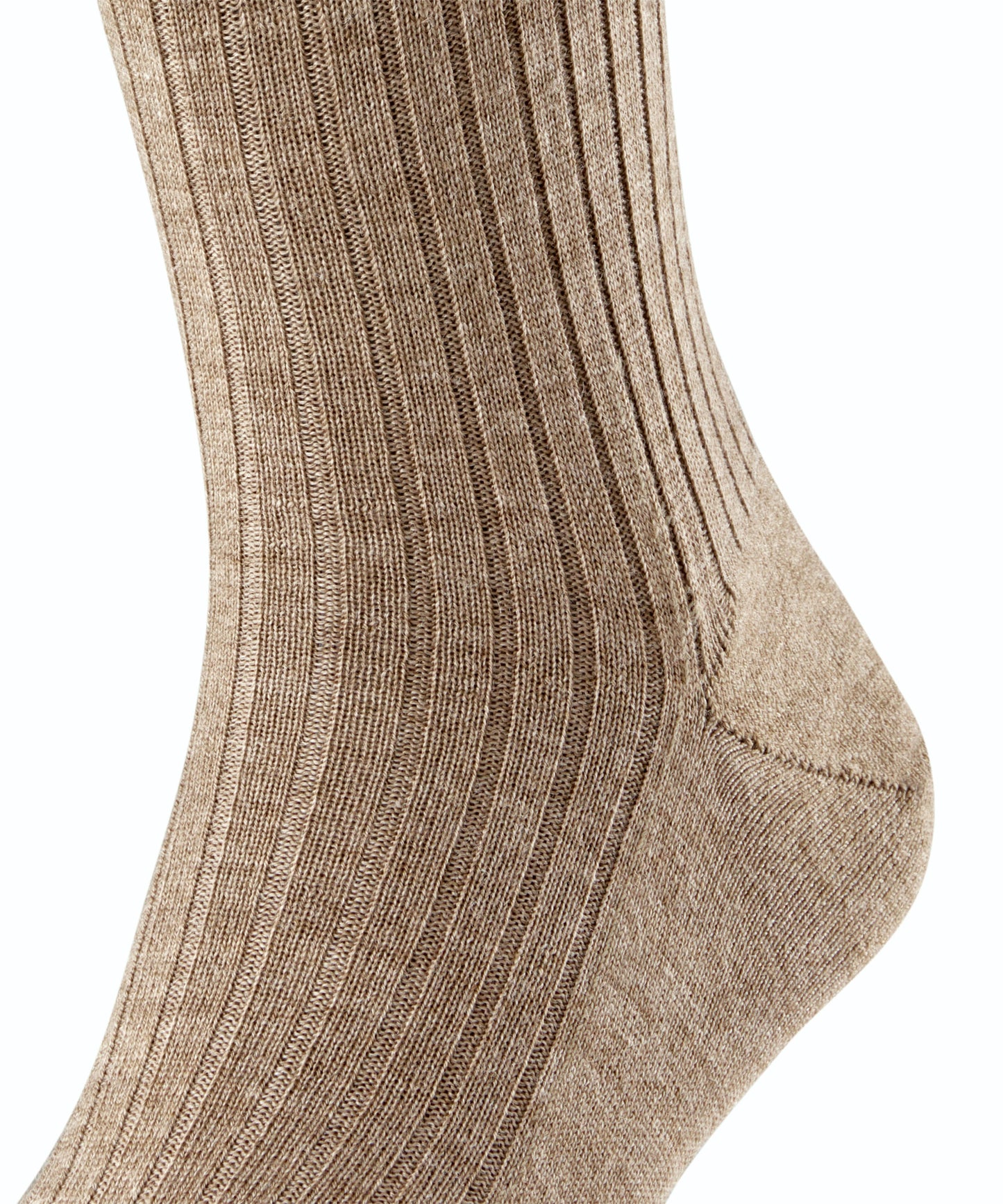 Bristol Beige Melange Wool Knee-high Socks - The Bespoke Shop 