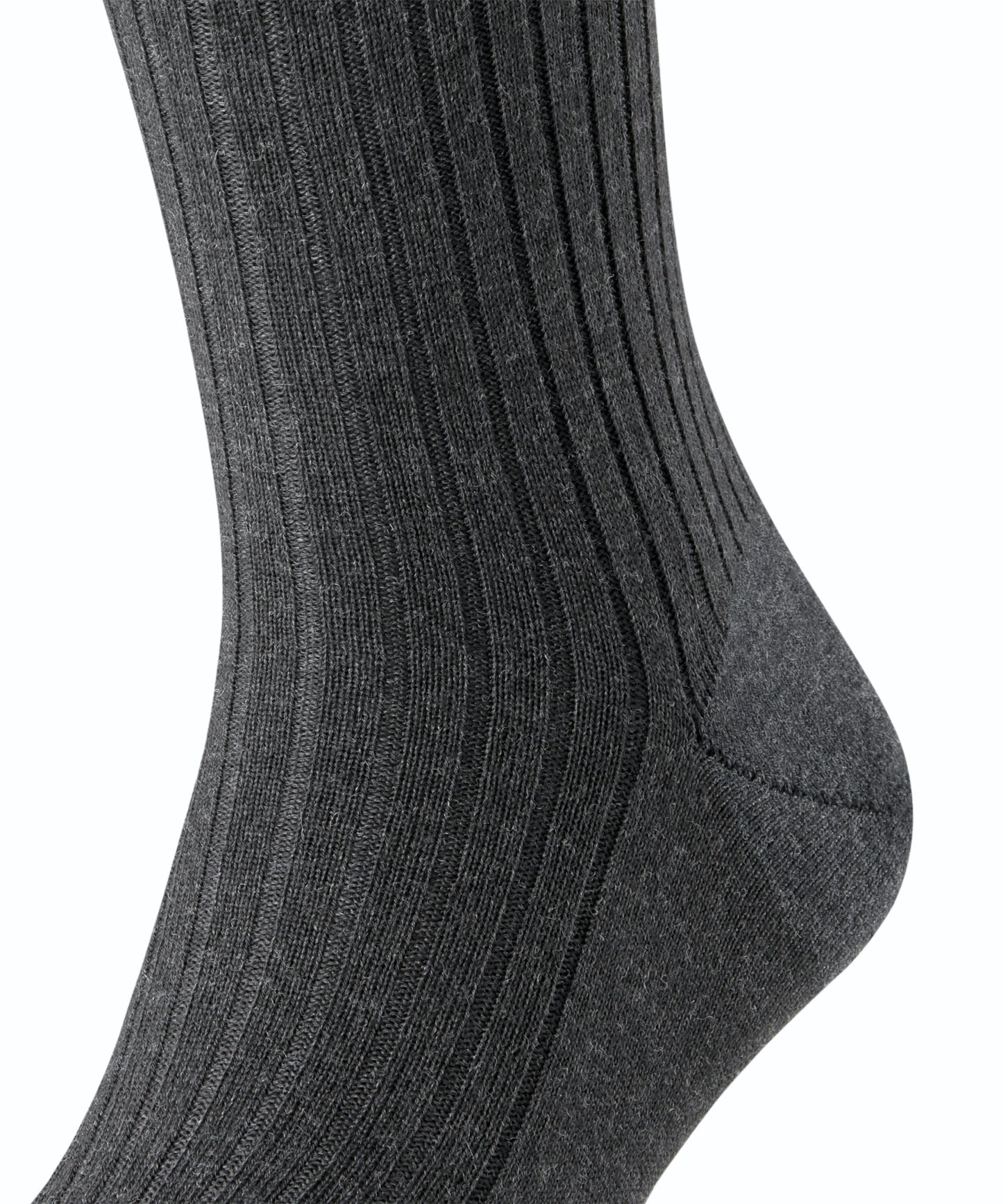 Bristol Gray Melange Wool Knee-high Socks - The Bespoke Shop 