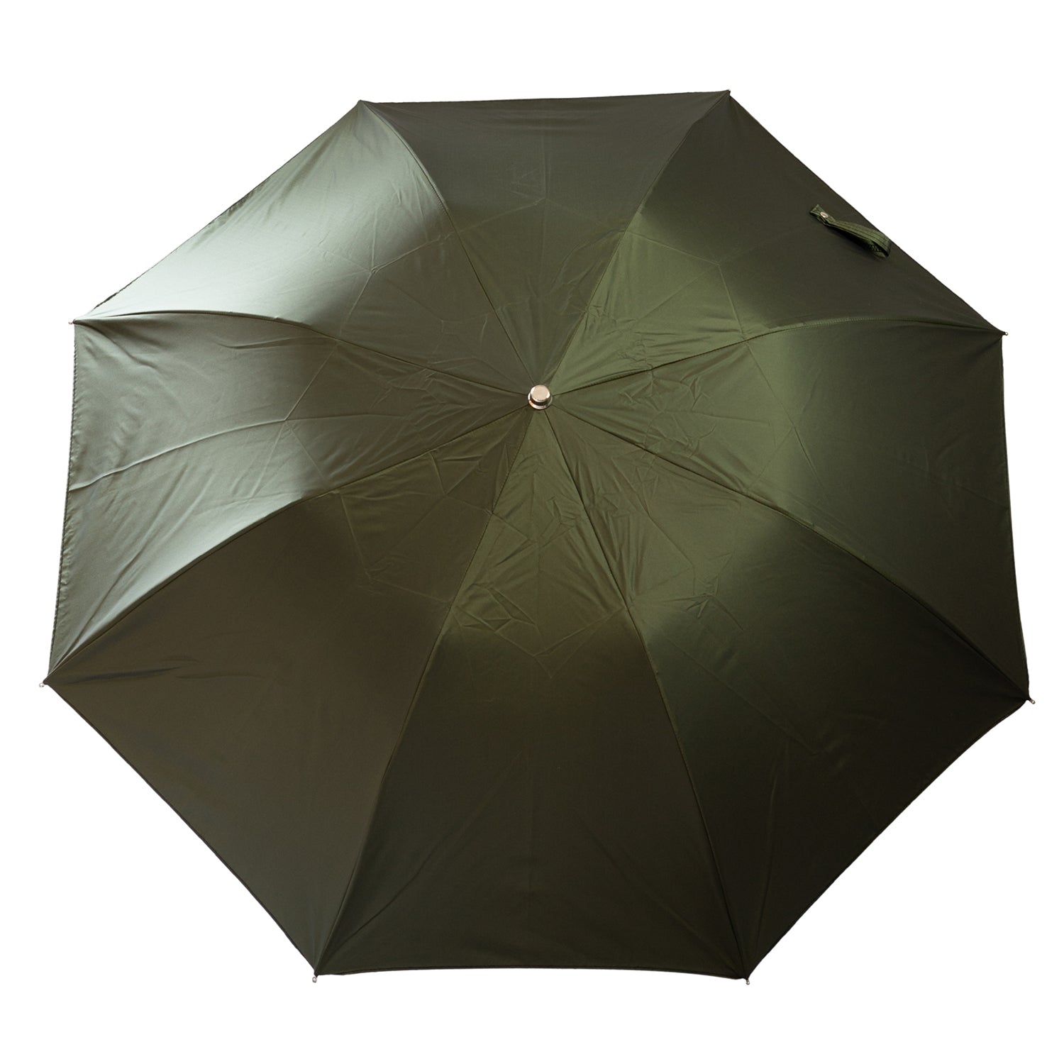 Chestnut Handle Folded Umbrella - Forest Green - The Bespoke Shop 